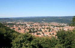 Aussillon et Mazamet vus du Plo de la Bise