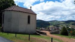 Retour par la chapelle de Grandris avec une belle vue sur le village