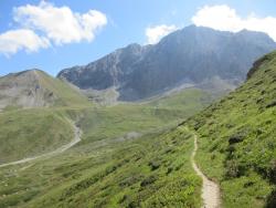 dans la traversée vers le Col de la Roue