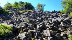 Grün de Chignore, éboulis de blocs rocheux