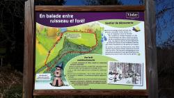 Fontbonne, panneau d'information touristique