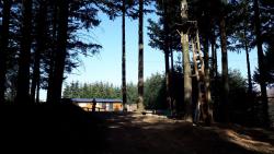 Arrivée au parc aventure de Violay (accrobranche)