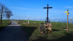 Retour à Violay sur le GR 7, la Croix Aramide