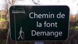 Descente sur le Chemin de la Font Demange