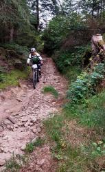 Descente pierreuse vers la cascade de Bout (on ne passe pas à la cascade)